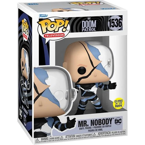 Doom Patrol Mr. Nobody Glow-in-the-Dark Funko Pop! Vinyl Figure #1536 + PoP Protector