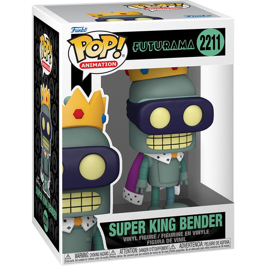 Funko Pop! Futurama - Super King Bender 2211 Figure + Pop Protector
