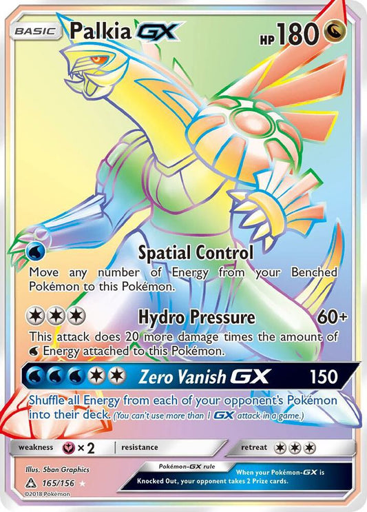 Pokemon TCG! Palkia GX (Secret Rare) - SM - Ultra Prism (SM05)