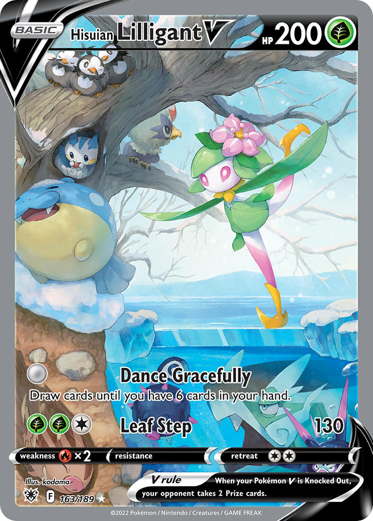 Pokemon TCG! Hisuian Lilligant V 2022 Astral Radiance #163/189 Ultra Rare
