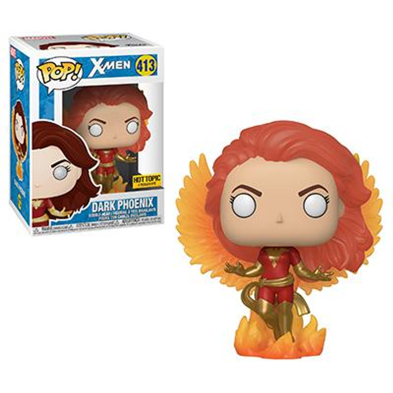 Funko Pop! Marvel X-Men Dark Phoenix Hot Topic Exclusive 413 + Pop Protector