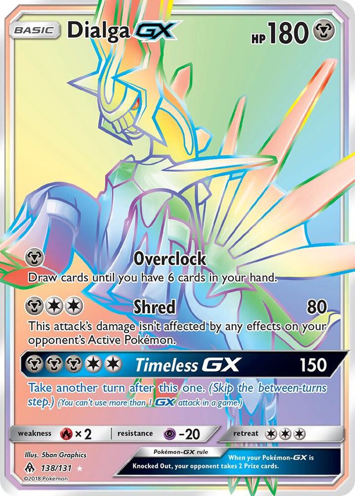 Pokemon TCG! Dialga GX (Secret) - SM - Forbidden Light (SM06)