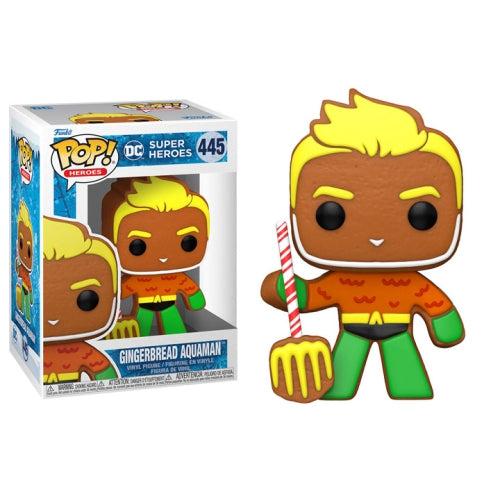 Funko POP! Heroes: DC - Gingerbread Aquaman #445 + PROTECTOR!