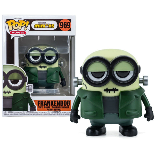 Funko Pop! Illumination Presents - Minions (Halloween Edition) Frankenbob 969 + Free Protector