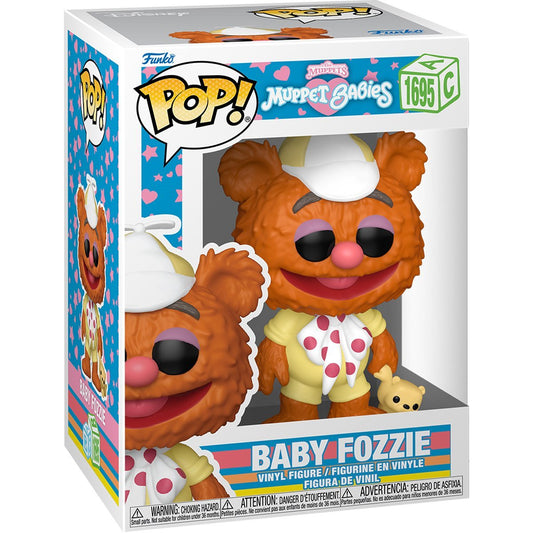 Funko Pop! Disney The Muppets : Muppet Babies - Baby Fozzie 1695 Figure + Pop Protector