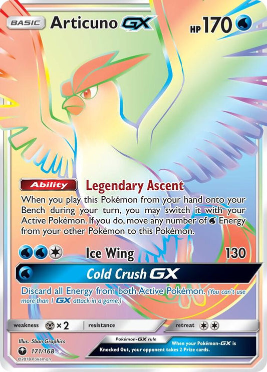 Pokemon TCG! Articuno GX (Secret) - SM - Celestial Storm (CES)