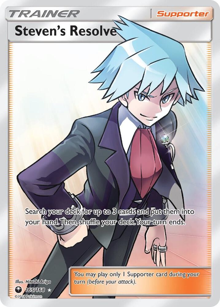 Pokemon TCG! Steven's Resolve (Full Art) - SM - Celestial Storm (CES)