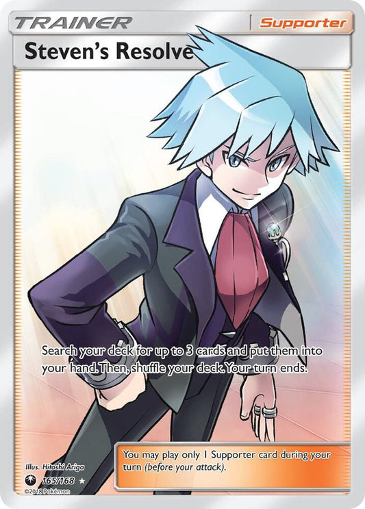 Pokemon TCG! Steven's Resolve (Full Art) - SM - Celestial Storm (CES)