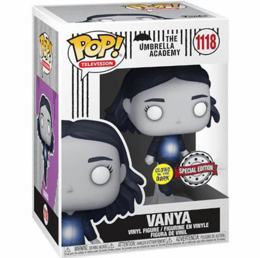 Funko Pop! The Umbrella Academy Vanya 1118 + Free Protector Glows in the Dark Special Edition + Free Protector