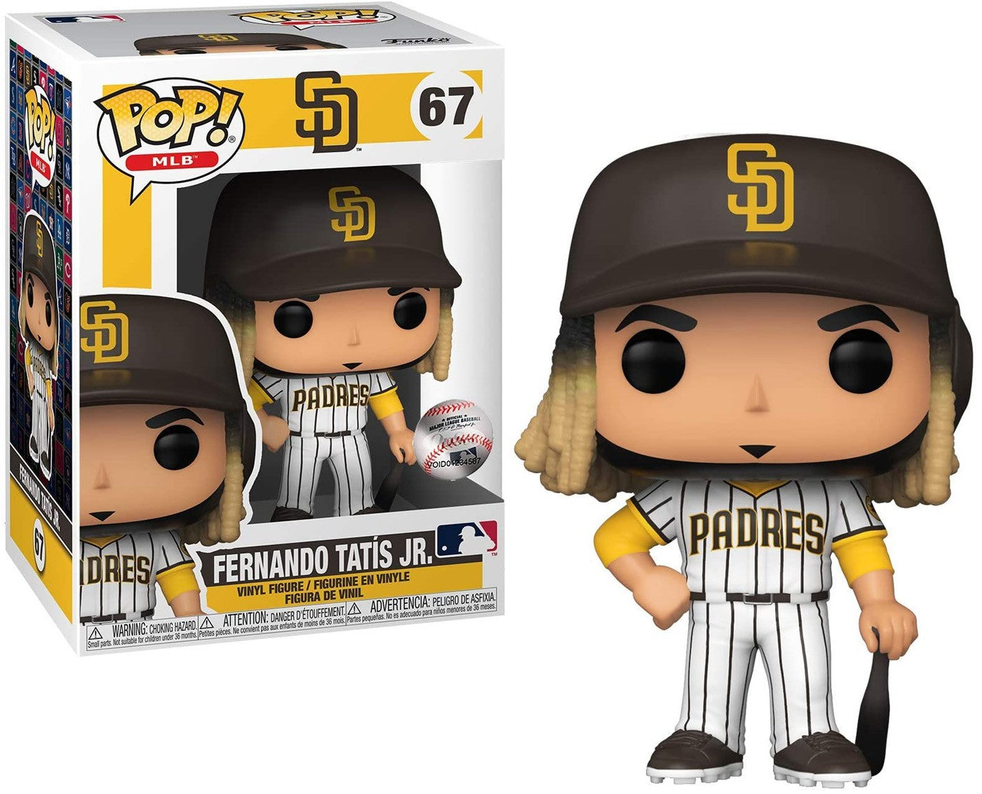 Funko Pop! MLB SAN DIEGO PADRES - Fernando Tatìs Jr. 67 Figure + Pop Protector