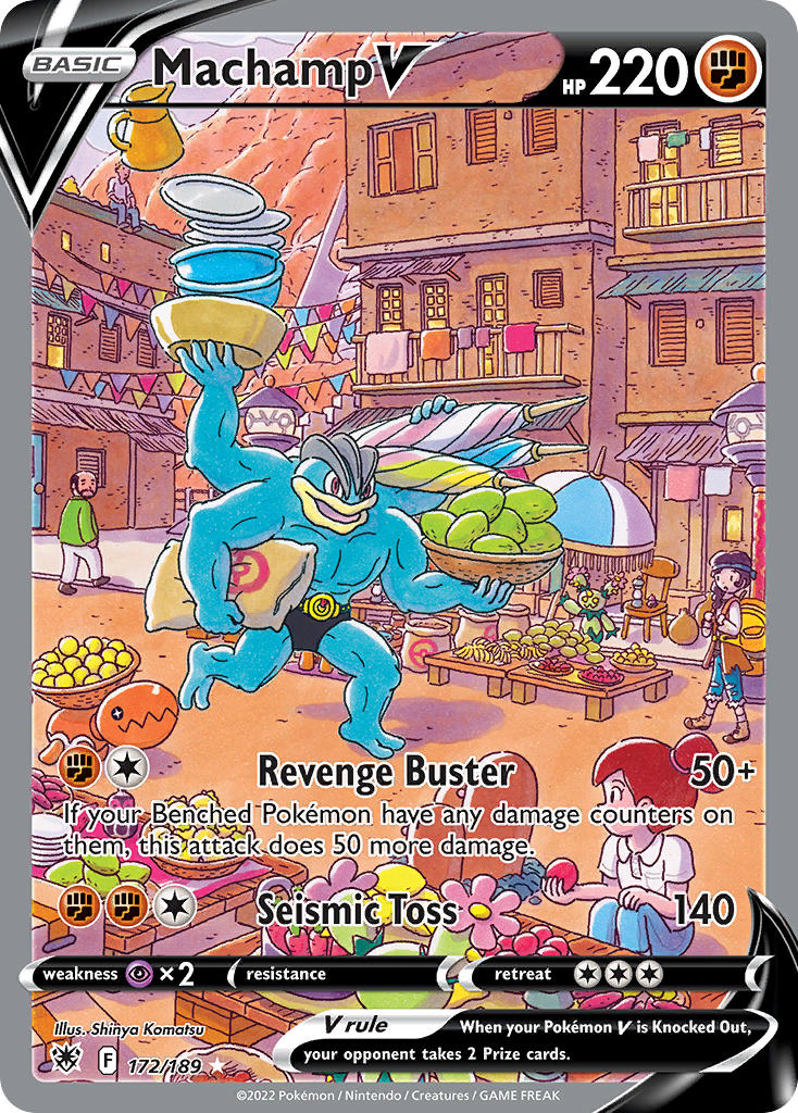 Pokemon TCG! Machamp V 2022 Astral Radiance #172/189 Ultra Rare