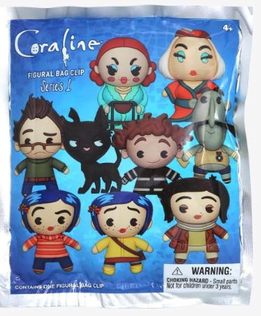 Coraline Series 1 Mystery 3D Foam Figural Bag Clip (One Variation Chosen at Random)