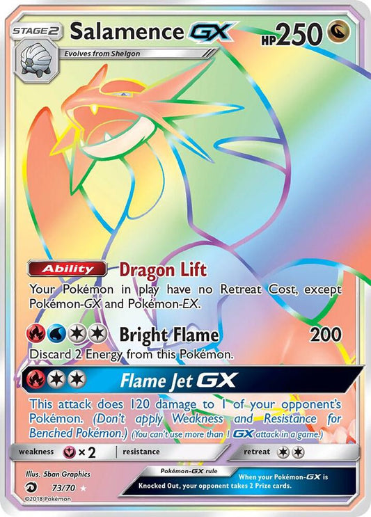 Pokemon TCG! Salamence GX (Secret) - Dragon Majesty (DRM)