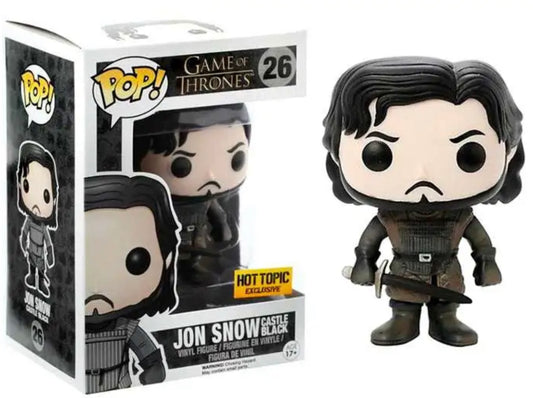 Funko Pop! Game of Thrones Jon Snow Castle Black 26 Hot Topic Exclusive + Free Protector (VAULTED)