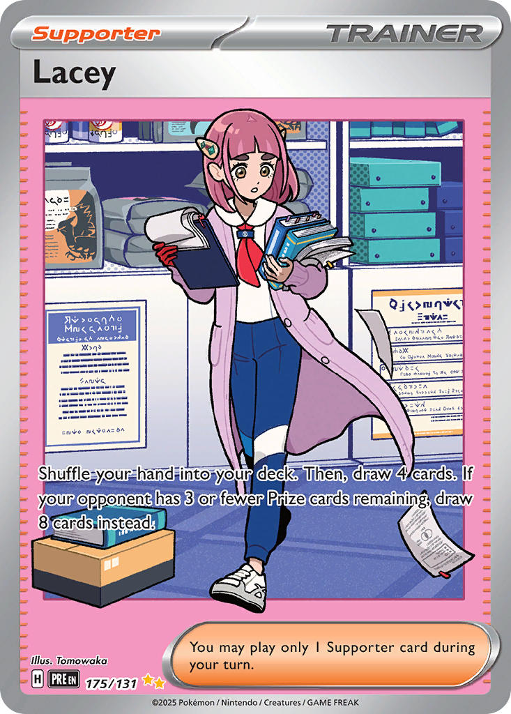Pokemon TCG! Lacey 2025 Prismatic Evolutions #175/131 Special Illustration Rare Near Mint