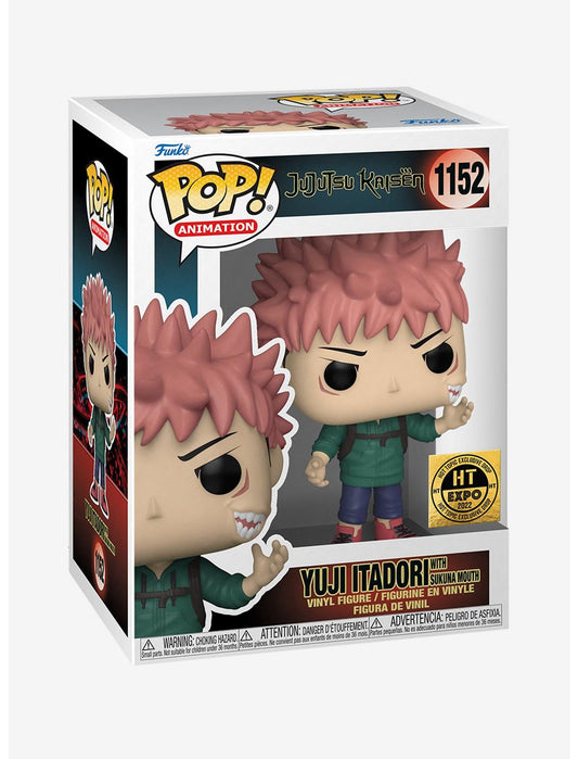 Funko POP! Animation: Jujutsu Kaisen - Yuji Itadori with sukuna mouth HT  EXPO 2022 1152 + protector!