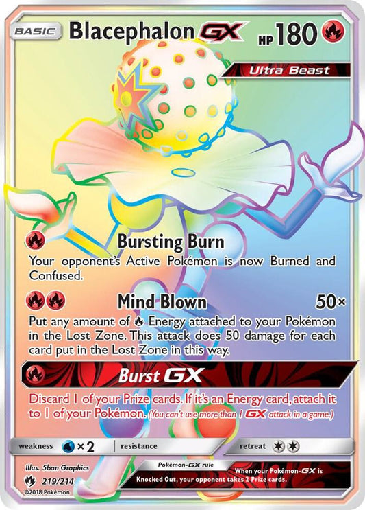 Pokemon TCG! Blacephalon GX (Secret) - SM - Lost Thunder (SM8)