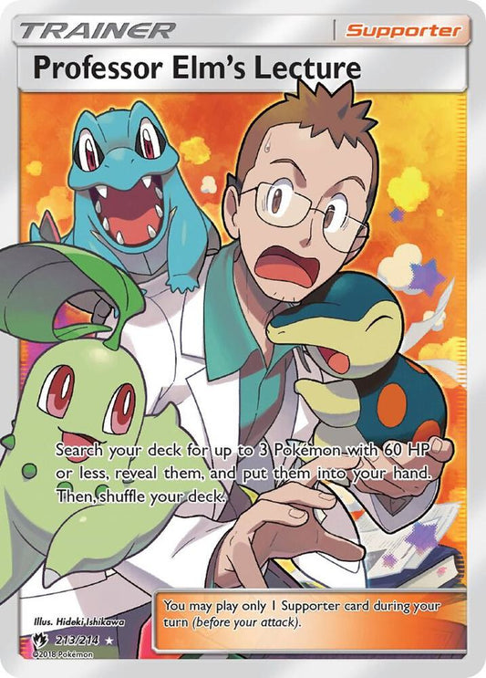 Pokemon TCG! Professor Elm's Lecture (Full Art) - SM - Lost Thunder (SM8) LP