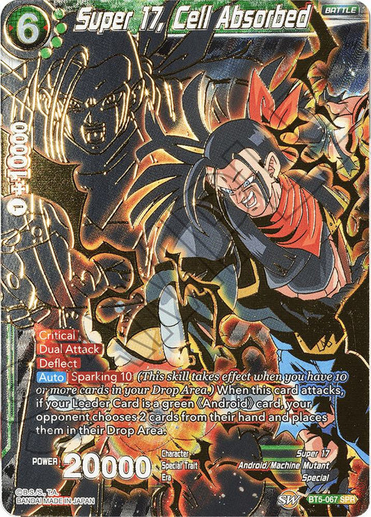 Dragon Ball TCG! Super 17, Cell Absorbed (SPR) - Miraculous Revival (DBS-B05)