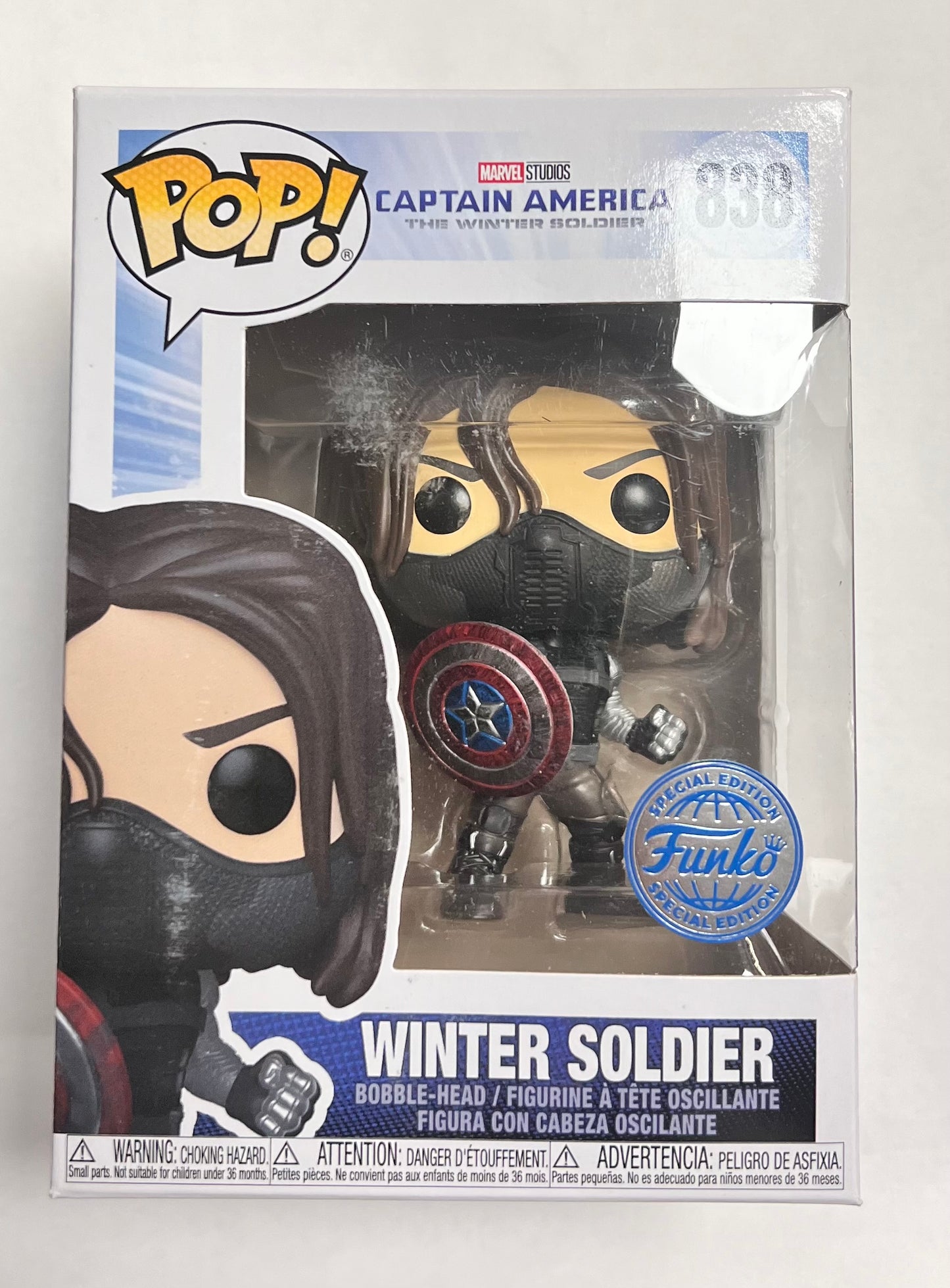 Funko Pop! Marvel Studios Captain America The Winter Soldier 838 Funko Special Edition + Free Protector