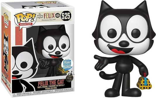 Funko Pop! The Amazing Original Felix The Cat 100th Anniversary - Felix The Cat 525 Funko Shop Exclusive Figure + Pop Protector