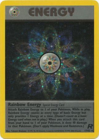 Pokemon TCG! Rainbow Energy 2000 Team Rocket Unlimited #17/82 Holo
