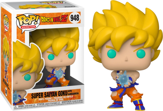 Funko Pop! Dragonball Z Super Saiyan Goku with Kamehameha 948 + Free Protector