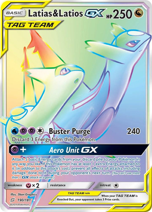 Pokemon TCG! Latias & Latios GX (Secret) - SM - Team Up (SM9)
