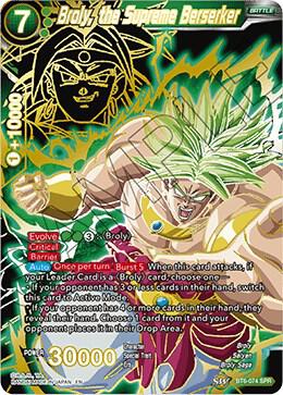 Dragon Ball TCG! Broly, the Supreme Berserker (SPR) - Destroyer Kings (DBS-B06)