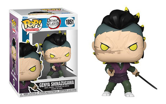 Preorder Genya Shinazugawa 1851 Demon Slayer PoP! Animation Funko PoP! + Protector