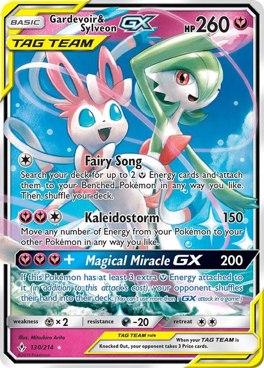 Pokemon TCG! Gardevoir & Sylveon GX - SM - Unbroken Bonds (SM10)