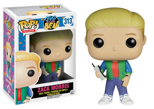 Funko Pop! Saved By The Bell Zack Morris 313 + Free Protector (VAULTED)