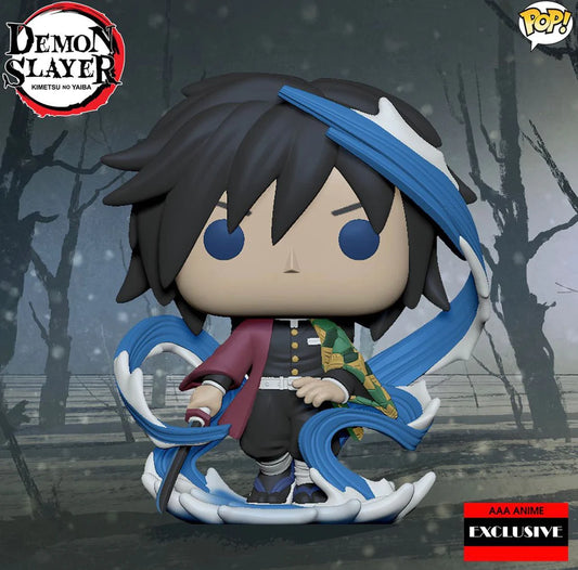 Funko POP! Animation: Demon Slayer - Giyu Tomioka AAA Anime Exclusive #876 + PROTECTOR!