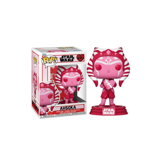Funko Pop! Star Wars Valentines Edition Ahsoka 496 + Free Protector