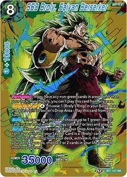 Dragon Ball TCG! SS3 Broly, Saiyan Berserker - Assault of the Saiyans (DBS-B07)