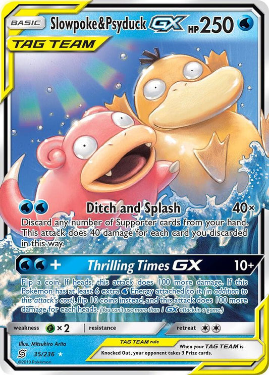 Pokemon TCG! Slowpoke & Psyduck GX - SM - Unified Minds (SM11)