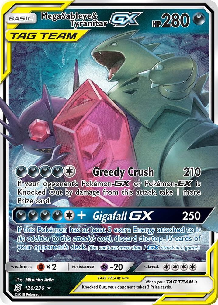 Pokemon TCG! Mega Sableye & Tyranitar GX - SM - Unified Minds (SM11)