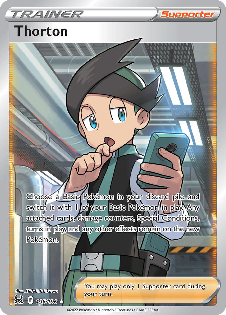 Pokemon TCG! Thorton 2022 Lost Origin #195/196 Ultra Rare