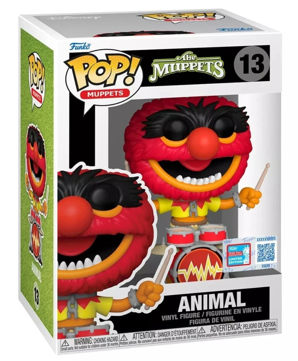 Funko Pop! The Muppets : Animal 13 Funko 2024 Fall NYCC Exclusive + Free Protector