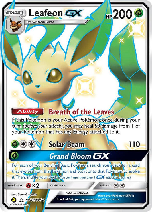 Pokemon TCG! Leafeon GX - Hidden Fates: Shiny Vault (HIF:SV)