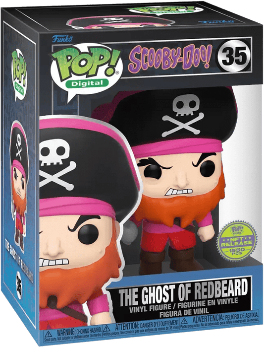 Funko Pop! Digital : Scooby-Doo! NFT Release The Ghost of Redbeard 35 1550 PCS + Pop Protector