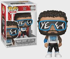 Funko Pop! WWE - “Main Event” Jey Uso 194 Figure + Pop Protector