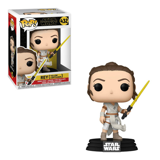 Funko Pop! Star Wars : Rey (Yellow Lightsaber) 432 + Pop Protector