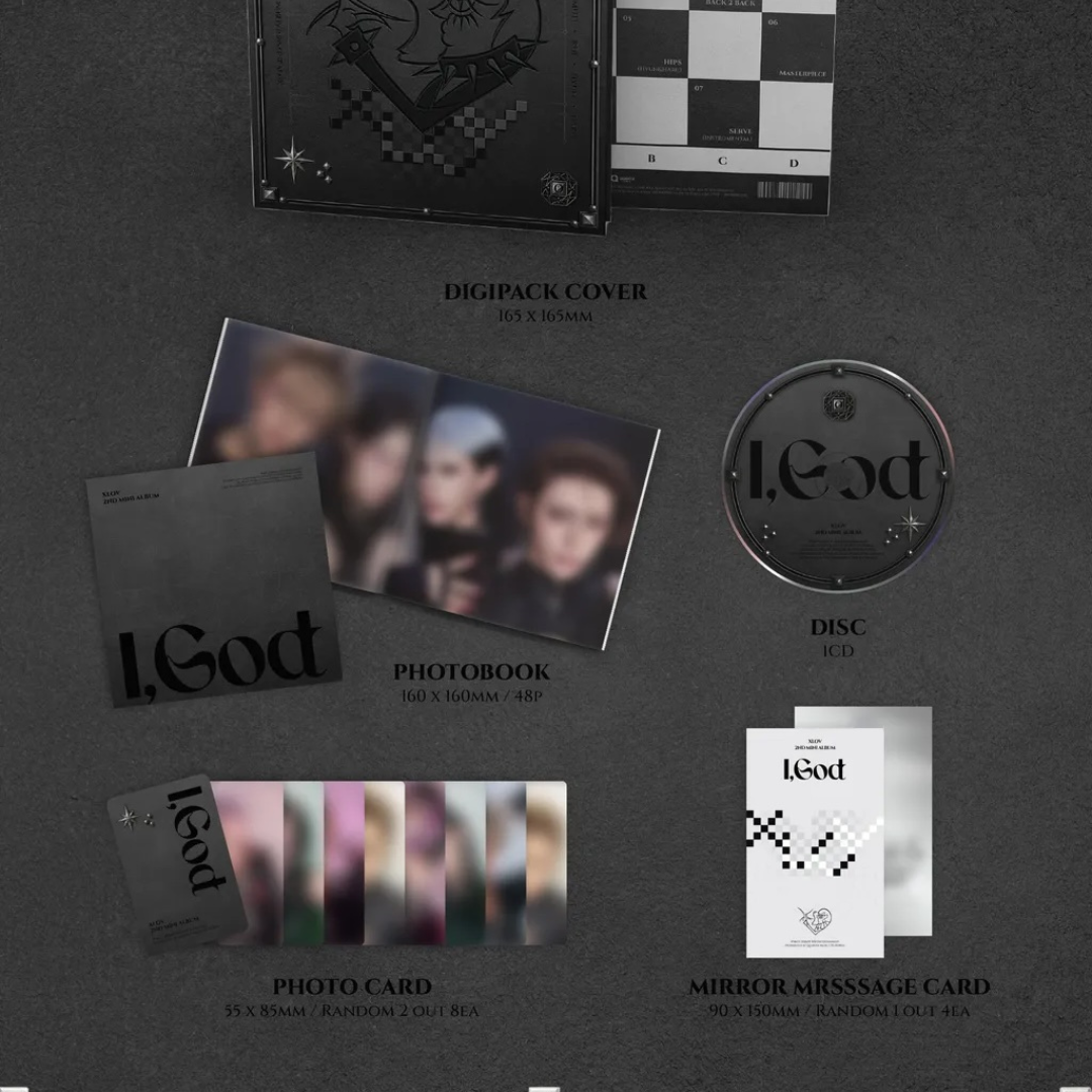 (PRE-ORDER) K-POP XLOV - 2ND MINI ALBUM [I,GOD] (4 VERSIONS) RANDOM