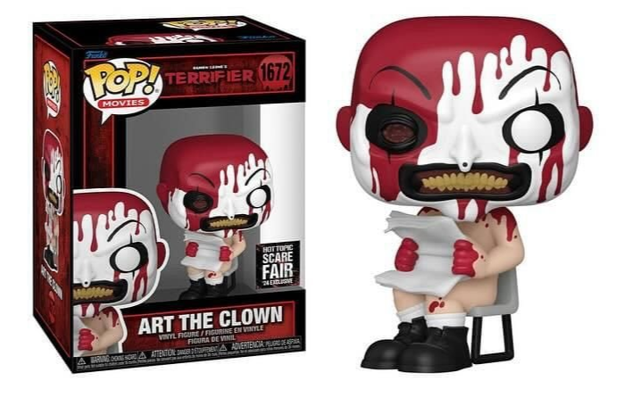 Funko Pop! Damien Leone’s Terrifier Art The Clown (Bloody) 1672 Hot Topic Scare Fair 2024 Exclusive + Pop Protector
