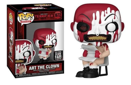 Funko Pop! Damien Leone’s Terrifier Art The Clown (Bloody) 1672 Hot Topic Scare Fair 2024 Exclusive + Pop Protector
