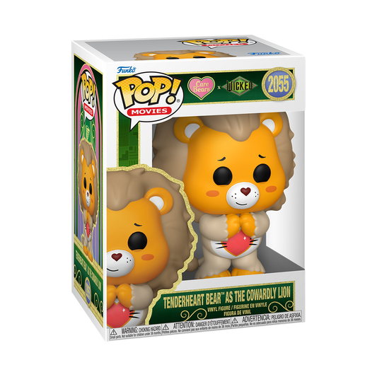 Funko Pop! Care Bears x Wicked - Tenderheart Bear as the Cowardly Lion 2055 Figure + Pop Protector