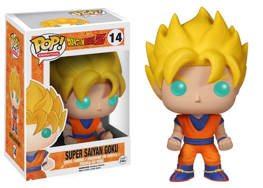 Funko Pop! Dragon Ball Z Super Saiyan Goku 14 GLOW + Protector