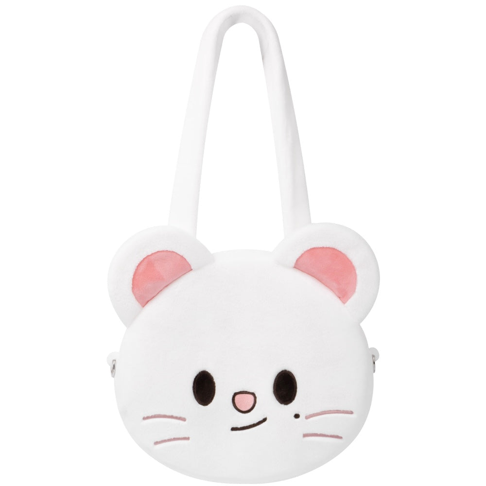 (PRE-ORDER) K-POP STRAY KIDS - SKZOO FACE SHOULDER BAG - SKZOO EVERYWHERE ALL AROUND THE WORLD (8 VERSIONS)