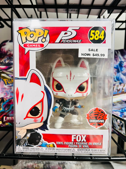 Funko Pop! Persona 5 Fox 584 EB Exclusive + Free Protector